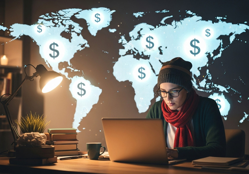 Freelancing globally from home earning passive income online