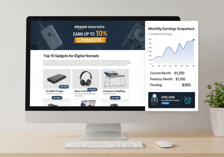 Affiliate marketing earnings dashboard for global passive income – passiveincome.pk