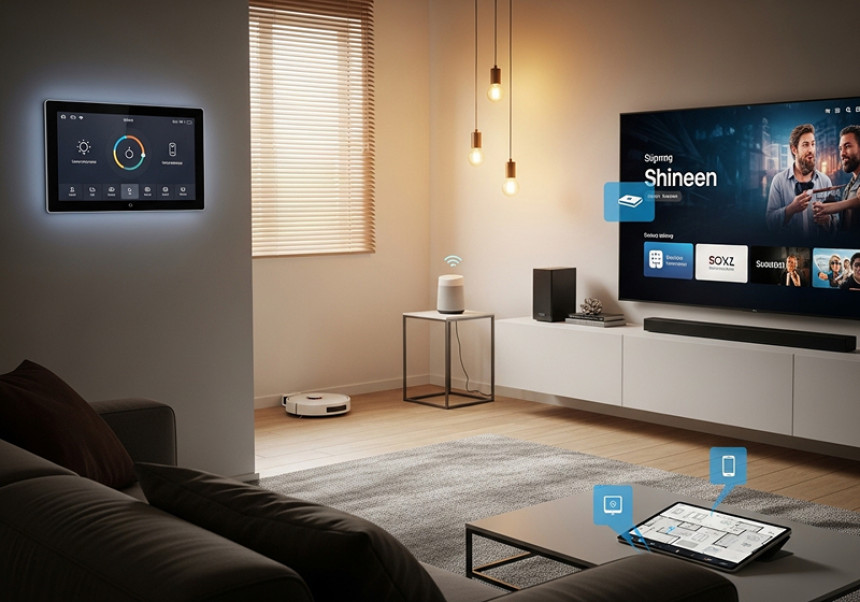 Smart home gadgets and connected devices for global lifestyle 2025