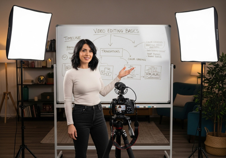 Micro-content creator sharing skills online – digital education career globally in 2025