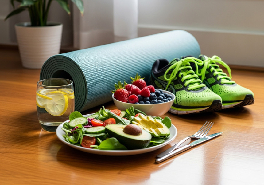 Healthy lifestyle self-improvement trend in 2025 – fitness, diet, and wellness worldwide