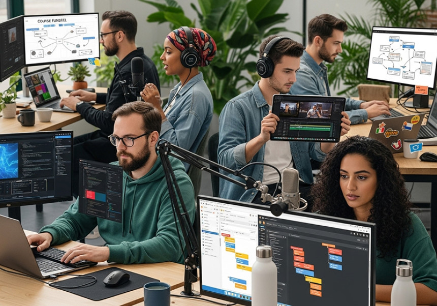 Global freelancers working on unique niches like AI, voiceovers, and digital consulting in 2025