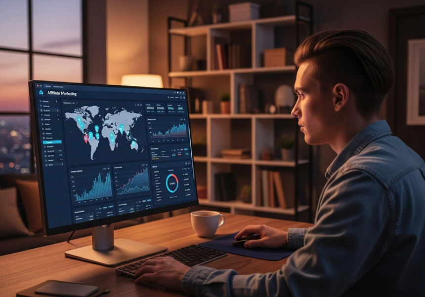 Global affiliate marketers earning commissions from cross-border digital sales