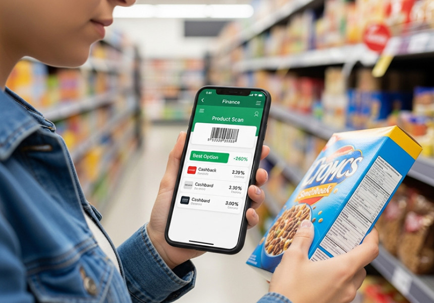 Using apps to maximize cashback and credit card rewards in real-time