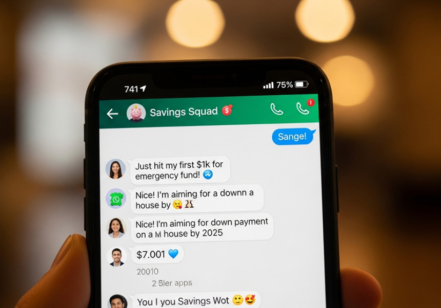 Global personal finance chat group sharing money-saving advice