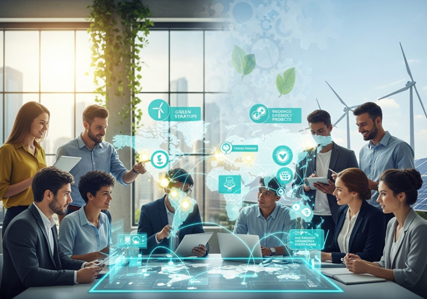 sustainable entrepreneurship, global business impact, green startups