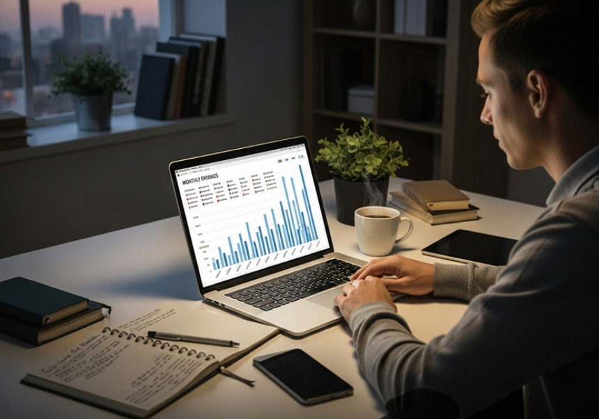 Freelancing income can fluctuate but offers global earning power